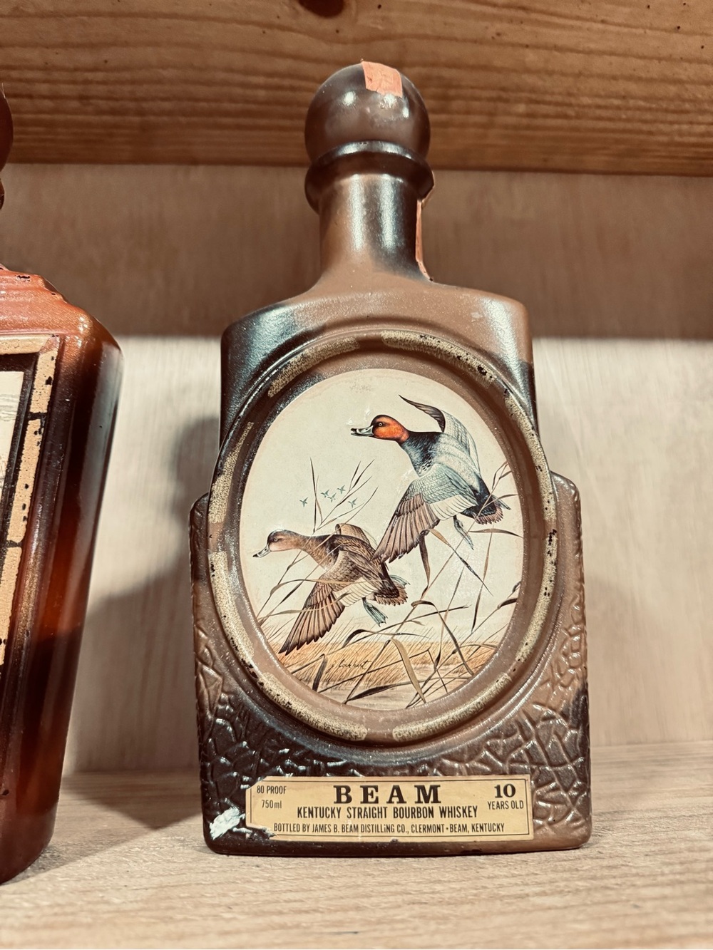 Jim Beam Decanter with James Lockhart painting